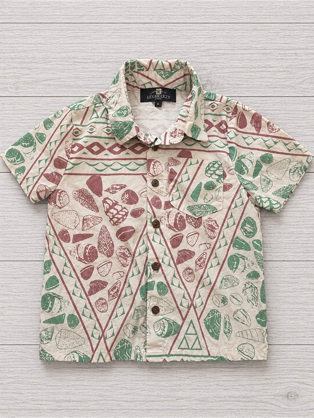 Lex Breezy Kids Aloha Shirt Size 6